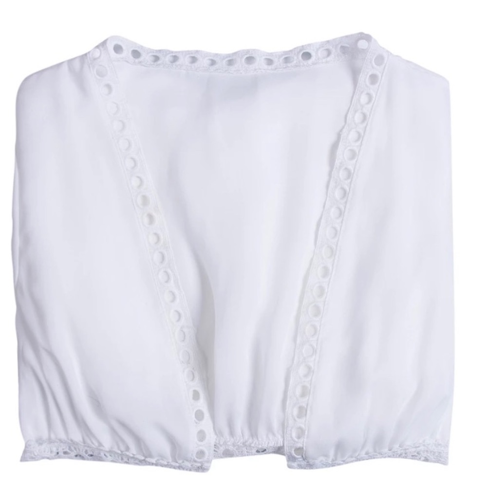 Breezy Crochet Trim Cover Up - Picture 6 of 7